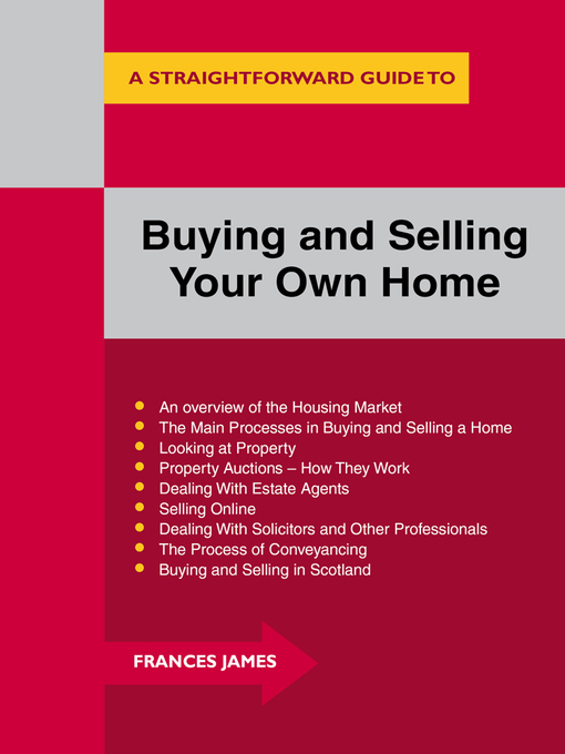 Cover image for Buying and Selling Your Own Home